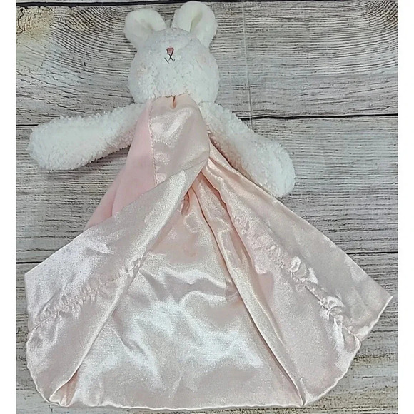 Bunnies By The Bay Plush Bunny Rabbit Baby Lovey Soft Pink White 12" 2021 - Picture 3 of 6